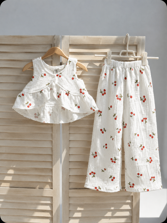 Cherry Muslin Set